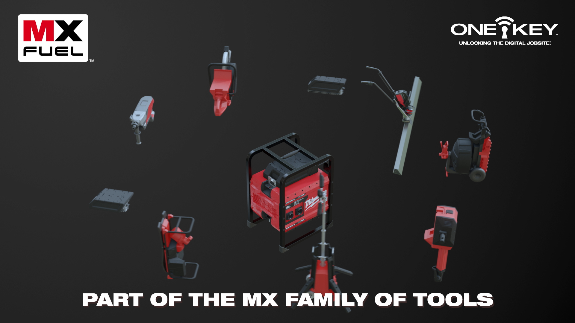 The full MX FUEL family of tools floating in formation